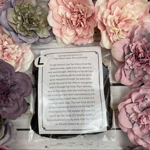 Sexy High Waist Lace Up Thong Lingerie Panties - Picture 15 of 16